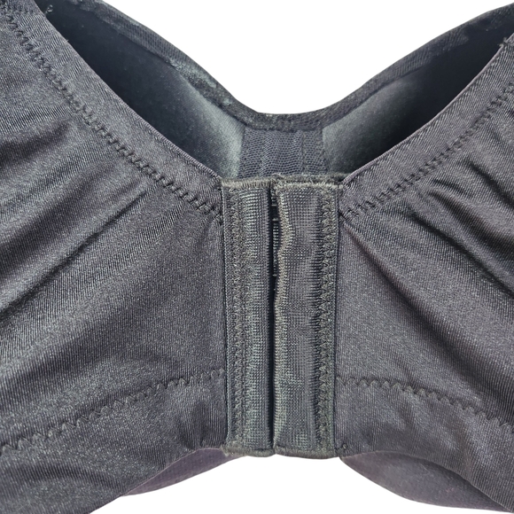 Breezies Black Floral Women's Wireless Bra 44D - Picture 8 of 10